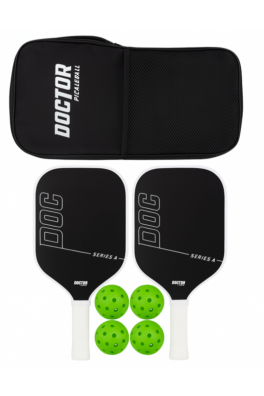 Kit Doctor Pickleball – 2 Paletas Series A + Accesorios